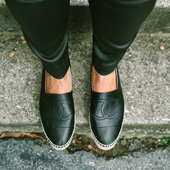 CHANEL Shoes - Chanel Espadrille Black
